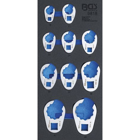 Llaves crowfoot bgs-technic crowfoot wrench set dados cromados (1/3)