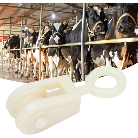[Poulie Fixe] Poulie Plastique Fixe Polyvalente 25pcs - Poulie Agricole Réfrigérée Fixe Pour Serres, Poulaillers et Fermes - Anti-corrosion, Résistante à la Température Haute et aux Décharges - 6x2.1x (1/5)