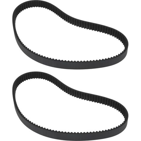 Courroie Transporteuse - Caoutchouc Dentée - 9 mm - Pour Ponceuse À Bande - Lot De 2 (1/5)