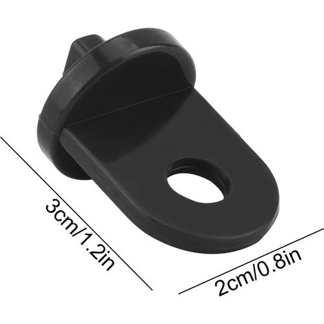 10 Stück Kunststoff-Gewächshaushaken für Pflanzen und Blumen (Schwarz) (1/5)