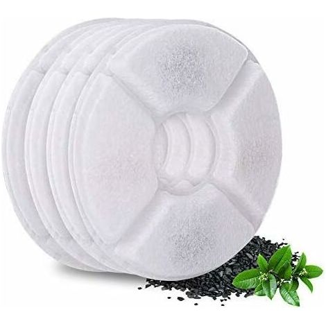 Filtro Fontana per Gatti,Filtri Ricambio per Fontanelle,Filtro Carboni Attivi Filtro Ricambio per Fontanelle Filtri per fontana per Gatti Fiore Fontanella Acqua,4pcs