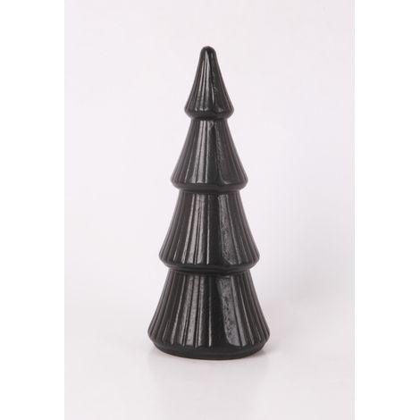 Deko-Tannenbaum Holz 24 x 10 cm schwarz Weihnachtscharaktere