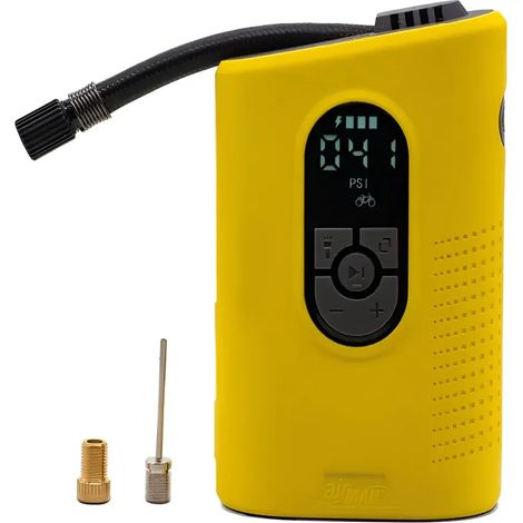 Compressore Portatile ad Aria Manometro Adattatori Auto Bici Gonfiabili (1/3)