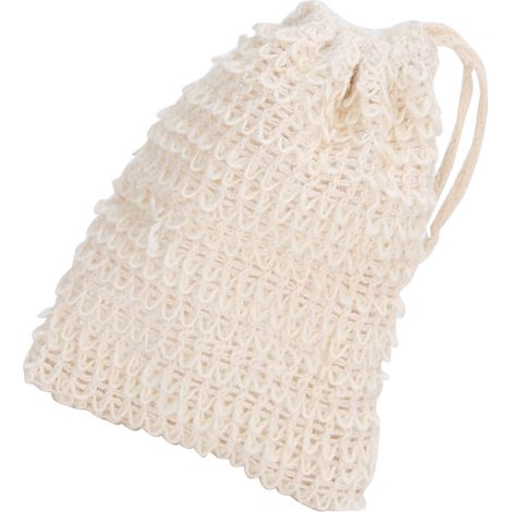 Coussin de savon en ramie naturelle, pochette moussante et séchante pour douche, gommage et massage, filet exfoliant réutilisable pour savon (1/5)
