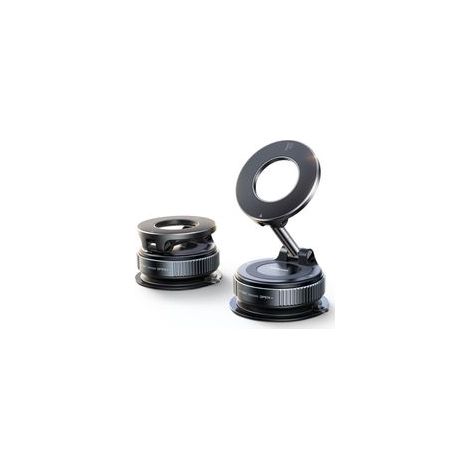 Support téléphone voiture magnétique pliable – Ventouse résistante – Fixation sur pare-brise – Compatible iPhone 16/15/14/13/12 et coques MagSafe