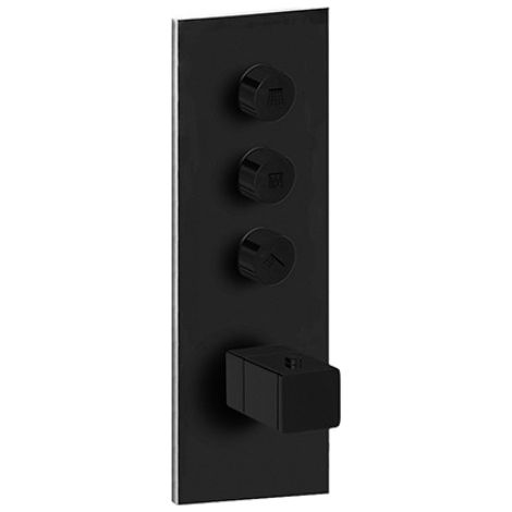 Façade Thermo Twist Thermostatique 3 Sorties Chrome Quadri - CRISTINA ONDYNA XQ61351