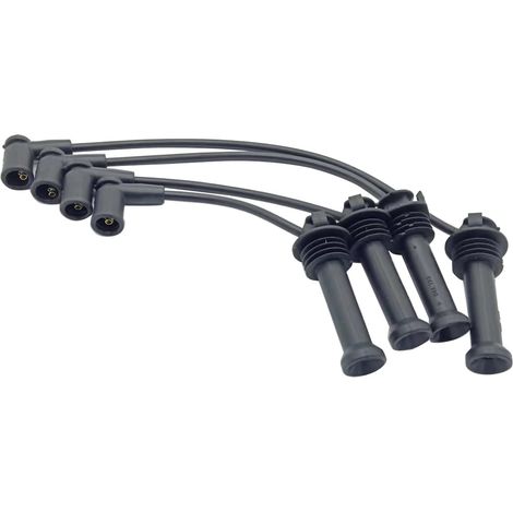 4 PC Leads Ignition Cables Set Black colour 0986357208 1110740 1110741 1110742 1110743 Fits for FORD FOCUS 1.6 TI 1.6 1.4 1.6 16V 1.4 16V