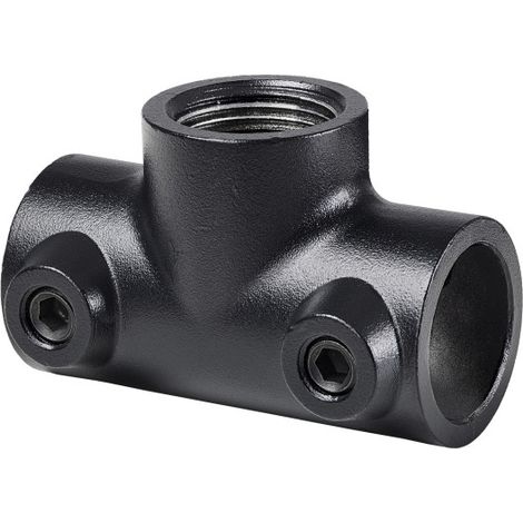 Dolle T-Verbinder für Pipe-Regalsystem 20 mm (3/4) verschiebbar schwarz matt