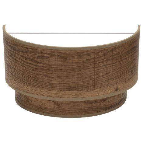 Lampada da parete de 1 luce modello Double Smile E27 Dark Wood FABRILAMP
