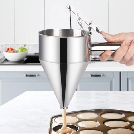 Entonnoir a Piston, Entonnoir Cuisine 1,2 Litre Piston Patisserie Distributeur (1/4)