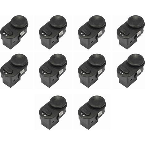 10 botones de control de ajuste de espejos laterales 9226863 para Opel Astra-G, Zafira, Corsa, Vectra y Meriva