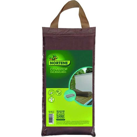 NORTENE Housse de protection en polyester pour chaise longue - 200 x 80 x 40 cm - 90 g/m2 (1/10)