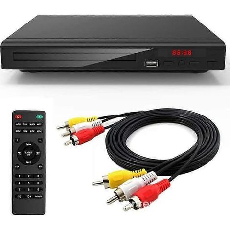 Ecleanfy - Lecteur DVD pour téléviseur avec HDMI, lecteur DVD multizone, lecteur DVD simple pour personnes âgées, lecteur CD pour chaîne hi-fi. (1/5)