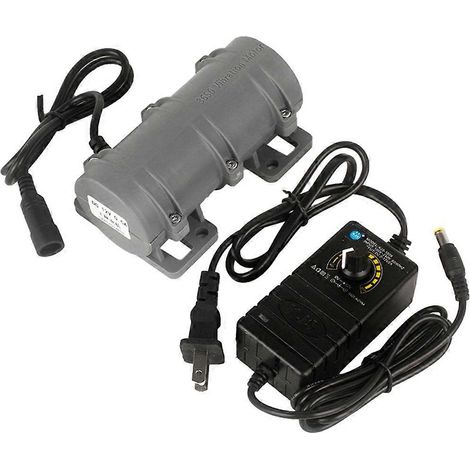 Mini moteur vibrant portable 24 V 3800 tr/min 10 W pour systèmes d'alertetable de massagevibromasseur à vitesse réglableprise USgris (1/5)