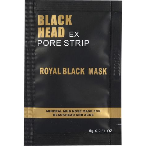 Masque d'argile noir pour le nez, élimination des points noirs et boutons, resserrement des pores, nettoyage profond (1 pièce) (1/5)