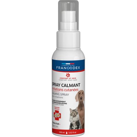 Spray Calmant irritations cutanées 100 ml, pour chats et chiens - Francodex (1/2)