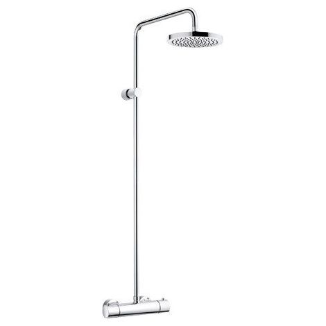 A-qa mono shower system thermostatiqueavec tête de douche 200 mm sans douchette à main chromée