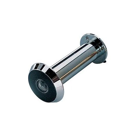 Judas optique type Panormaic 200° pour porte standard en laiton chromé - JOURJON
