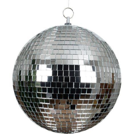 Sfera Bauble Schaumspiegel argento 25 cm