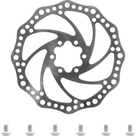 Bremsscheibe für Mountainbikes und Fahrräder, 160-mm-Scheibe für Vorder- und Hinterrad von Rollern, 6-Loch, Fahrradbremsanlage (1/4)
