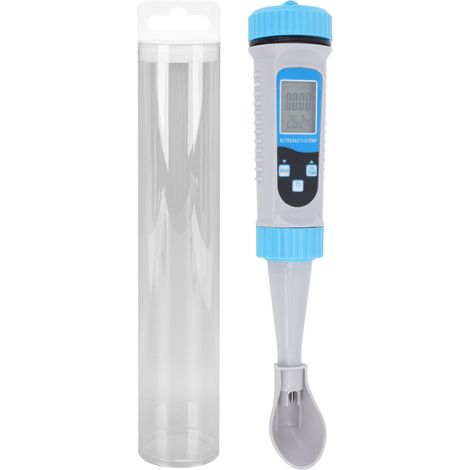 Medidor de Calidad del Agua 5 en 1 con Bluetooth, mide EC/TDS/Sal/SG y Temperatura, Pantalla LCD – Ideal para Piscina y Acuario (1/5)