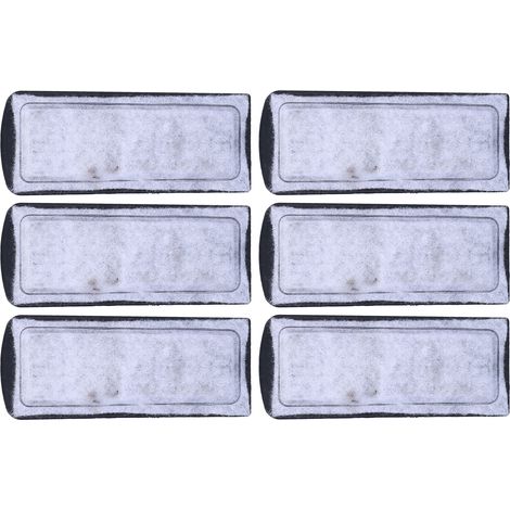 Lot de 6 cotons de rechange pour filtre mural d'aquarium, accessoire pour filtre à poissons