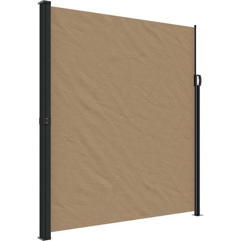 Auvent latéral rétractable taupe 220x300 cm vidaXL