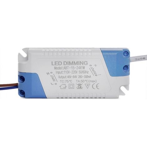 Driver ABT-15-24W Pot.24W V Out 45-84VDC 280-300 mA Clase II TRIAC [GR-DRDIM-25W]