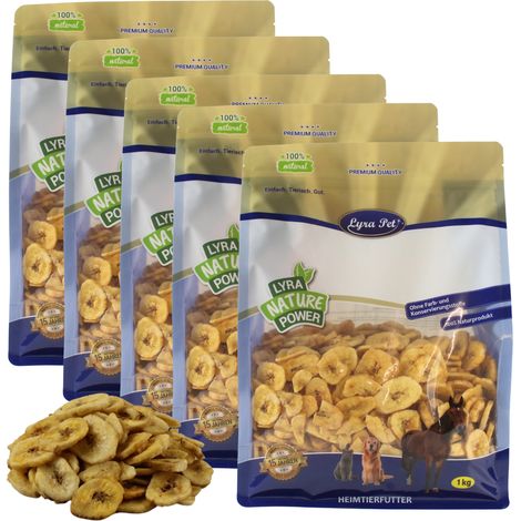 5 kg Lyra Pet® Bananen getrocknet