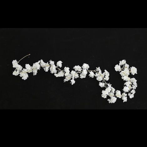5pcs 1.8m -blanc Guirlandes De Cerisie Fleurs Artificielles Suspendue Decoration Pour Mariage Maison Jardin Miroir Salon (1/5)