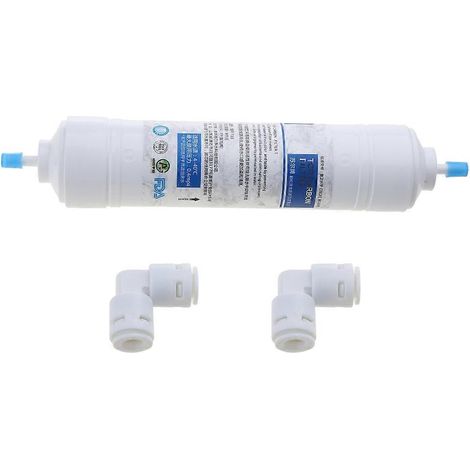 Schnellanschluss-Wasserfilter T33, 10 Zoll, mit 2 Anschlussstücken, Inline-Wasserreiniger