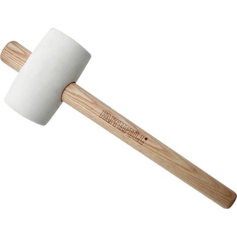 Faithfull FSC White Rubber Mallet 16oz FAIRMWF16FSC