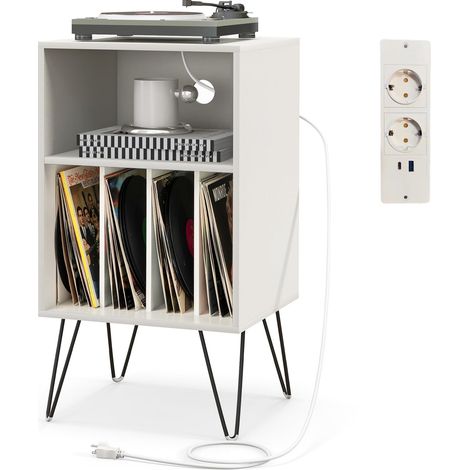 table d’appoint,bout de canapé,meuble platine vinyle,support de platine vinyle, support de tourne-disque, meuble de rangement,support de platine pou (1/5)