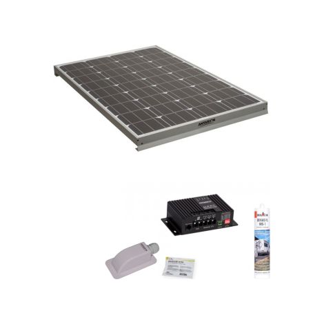 Pack ANTARION Panneau solaire 160W camping car + Kit de pose solaire avec régulateur de charge MPPT 160W 10A