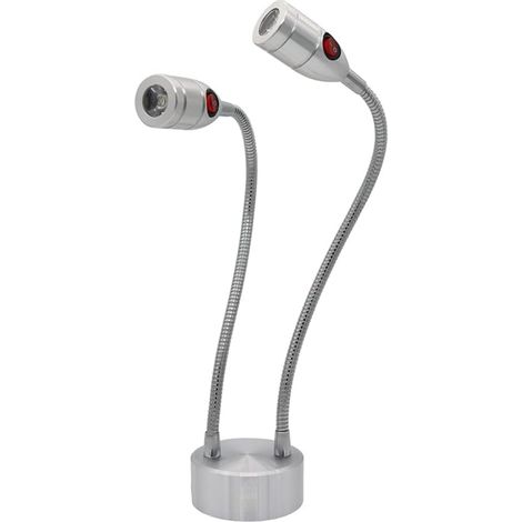 Lampe de lecture 3 W, 000 K, col cygne, avec interrupteur, (1/5)