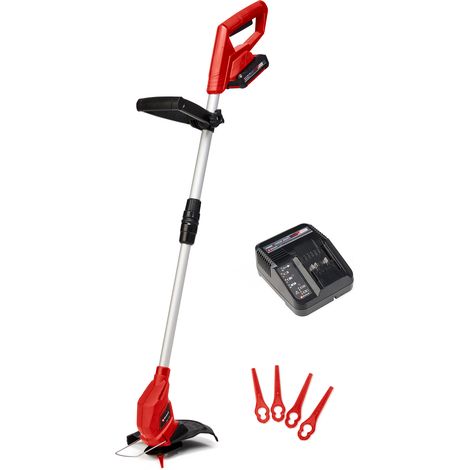Einhell Akku-Rasentrimmer GC-CT 18/24 Li Power X-Change (18 V, Flowerguard, stufenlos teleskopierbarer Führungsholm, inkl. 20x Kunststoffmesser, 2,0 Ah PXC-Akku und Ladegerät) (1/9)