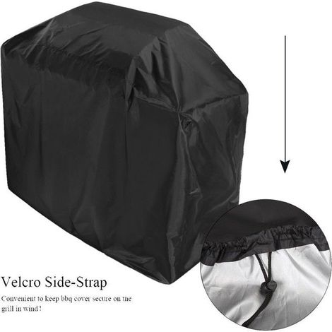 Housse barbecue extérieure 100x60x150 cm, tissu Oxford 210D imperméable, protection anti-UV (1/4)