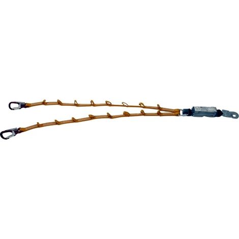 Absorbeur D'énergie Avec Deux éléments D'amarrage En Y Et 16 Boucles De Résistance 22kn, Pour Un Arrimage à Toute Largeur De Tro