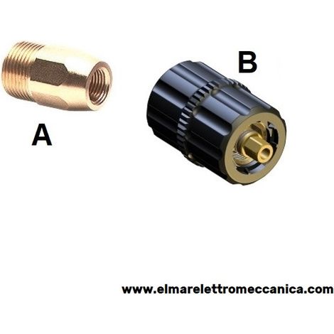 Fig. B 1/4" F AR3 Raccordo Attacco rapido esagonale a GHIERA idropulitrice