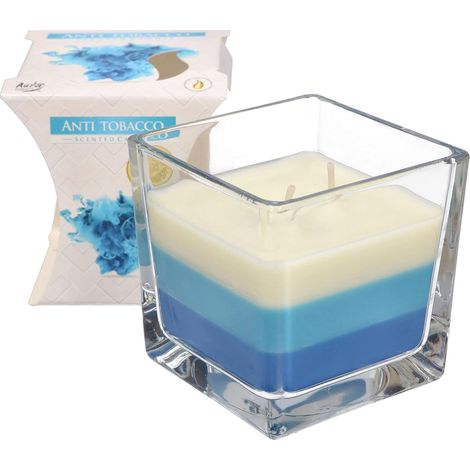 KOTARBAU Bougie parfumée à 2 mèches en verre anti-fumée - 32 heures - Idée cadeau - Pour aromathérapie - Durée de combustion jusqu'à 32 heures (1/5)