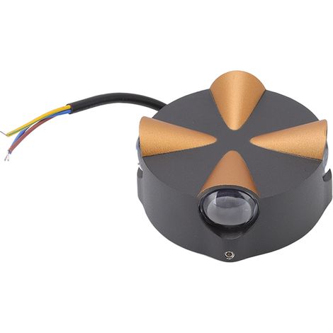 4-LED-Wandleuchte, schlichtes Design, rund, wasserdichtes Aluminium, 4 W, Wechselstrom 85–265 V, für Zuhause (1/5)