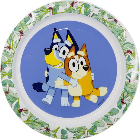BLUEY Flacher Kunststoffteller für die Mikrowelle, Kinder, Kunststoff (1/2)