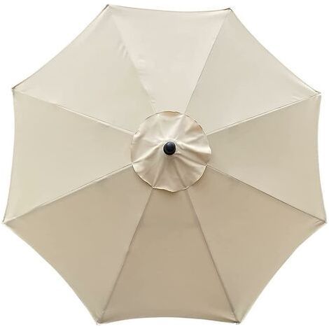 3-m-Sonnenschirmhülle – Wasserdichtes Polyestergewebe – UV-beständig – Kompatibel mit 8 Streben – Beige – Schutz für den Außenbereich (1/4)