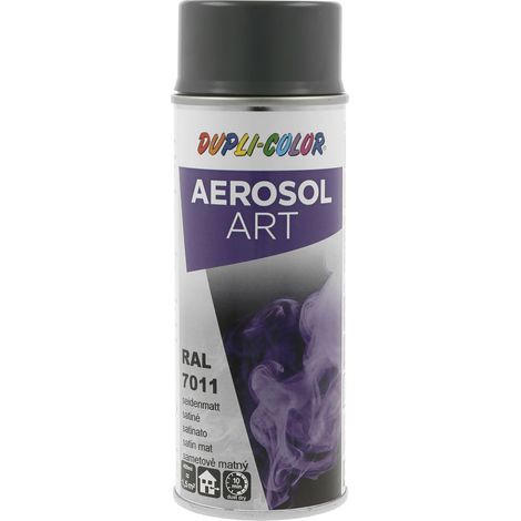 Dupli Color Aerosol Art Lackspray Graffiti Dose - wetterfest, lichtecht und UV-beständig - Graffiti-Spray 400ml, Stahlgrau seidenmatt RAL 7011