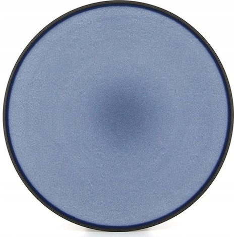 Revol Equinoxe Flache Platte Blau 21 cm Porzellan