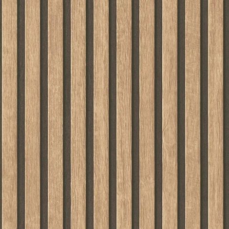 AS Creation Wood Slats Natural Wallpaper Modern Textured Paste The Wall Vinyl