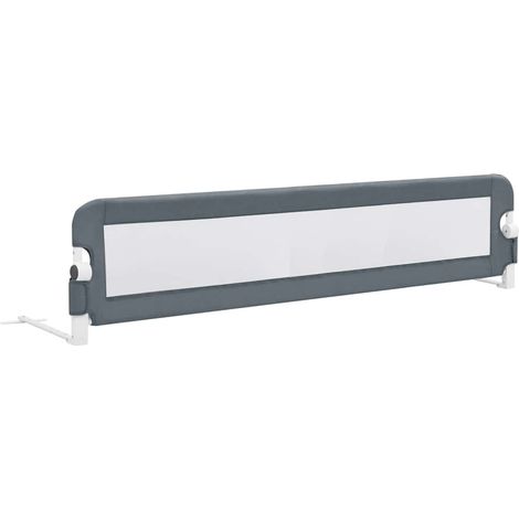 Maison Exclusive - Kleinkind-Bettschutzgitter Grau 180x42 cm Poly