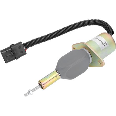Kraftstoffabsperrventil, Magnetventil für Baggermotor, elektrischer Flammenausschalter, Zubehör 3930233 DC12V (1/5)