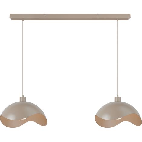 Lampe suspendue de bureau Volta 2x Ø40cm - sable - 2404-36-36-100-2 (1/3)
