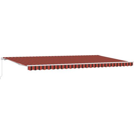 Store banne rétractable, orange-brun, 600 x 300 cm (1/5)